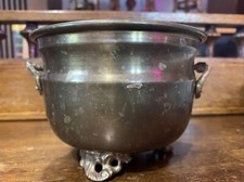 Vintage Antique Footed Brass