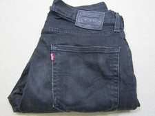 Levi 507 Stretch Men’s Slim Fit Straight Leg Black Jeans W32 / L33 SKU M19087