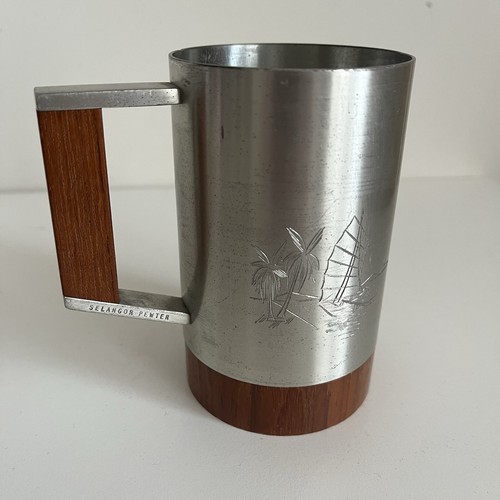 Vtg selangor pewter mug - selangor,