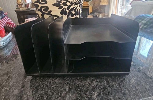 Vintage metal file desk - vintage,
