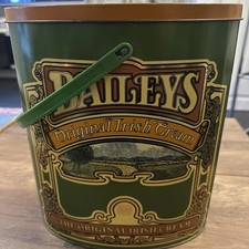 Vintage Baileys Original Irish Cream Advertising Tin Canister Storage Box