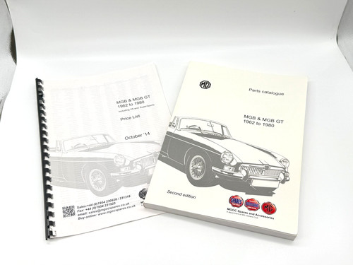 Mgb parts catalogue - gt,