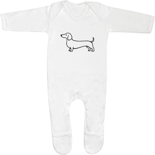 Sausage dog baby romper - dog',