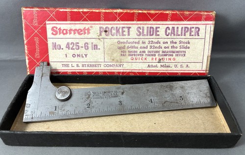 Starrett 425 inch steel - 425-6, 6-inch
