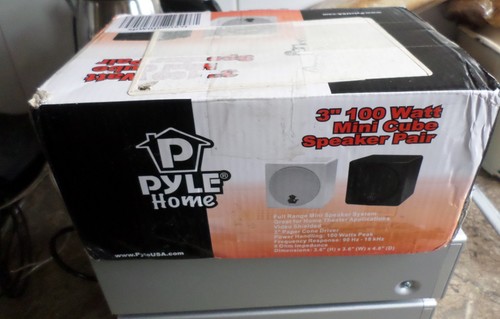 Pyle home speakers cube - pyle, 3"