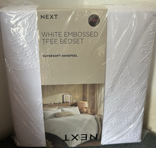 Next double bedset embossed - bedset,
