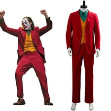 Adults Joker Cosplay Arthur Fleck Joaquin Phoenix Costume Coat Pants Fancy Dress