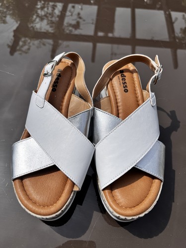 Adesso leather wedge - wedge, coco