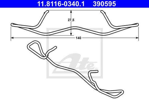 Spring brake caliper - brake, for
