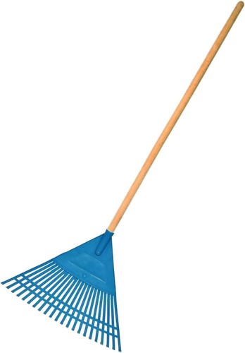 Plastic garden rake - plastic, leaves