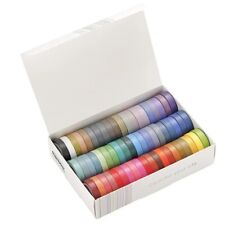 60 Pcs/Set Basic Solid Color Washi Tape Rainbow Masking Tape Diary Scrapbook Dec