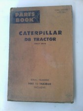 Caterpillar D8 Tractor parts manual. Genuine Cat book.