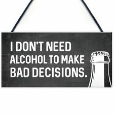 Funny Alcohol Home Bar Sign