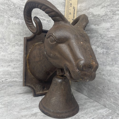 Cast iron ram goat - ram, wall