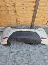 2009 Seat Leon Cupra Rear White Bumper With Single Side Exit For Exhaust