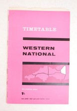 Bus Coach Timetable Western National Wiltshire Area 2nd June 1963