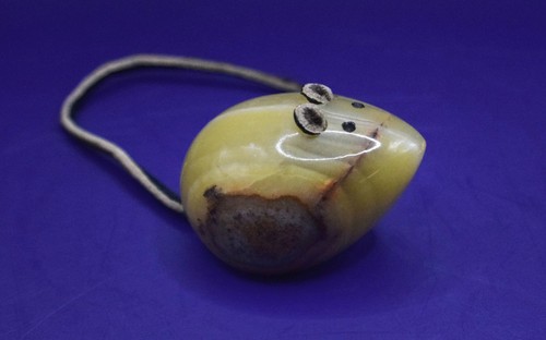 Carved stone mouse figure - mouse,