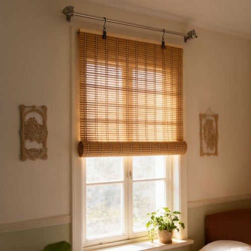 Bamboo roller blind - bamboo,