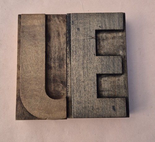 Letterpress large wooden