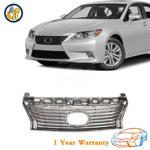 Chrome silver grille - silver, fits