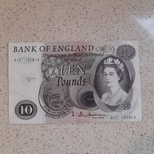  £10 Banknote Old Bank of England/ very good condition/ S/N A17131814 See Photo