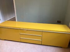 Ikea Besta Burs Yellow High Gloss Tv Bench Cabinet/unit Excellent Condition