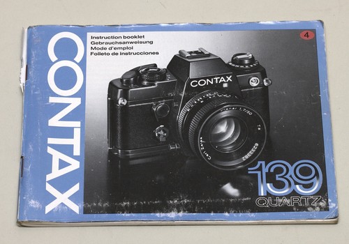 Contax 139 quartz manual - 139,