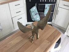 Vintage Solid Brass Eagle Statue.