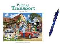 Vintage Transport, Trevor Mitchell Wiro Wall Calendar 2026 + LIMITED EDITION PEN