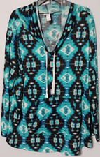 JUST BE Shirt Aztec Cowl Tie