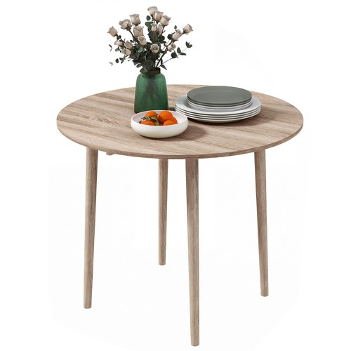 Folding dining table - folding, round