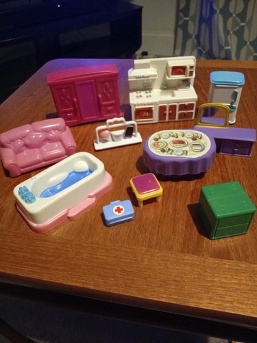 Vintage plastic dolls house - vintage,