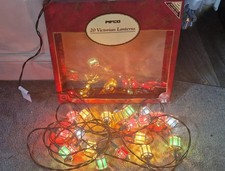 Pifco Vintage Christmas Tree Fairy Lights 20 Victorian Mini Lanterns Boxed Works