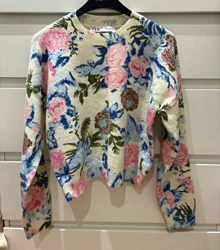 Zara women floral knit - zara,