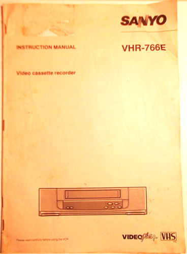 Sanyo vhr 766e vhs vcr - sanyo,