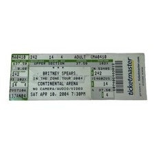 Britney spears concert ticket - britney,