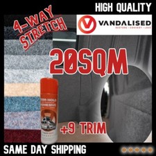 Van Carpet Lining 4 Way Stretch Camper VW T5 6 Panels inc 9 Glue Car 20sqm