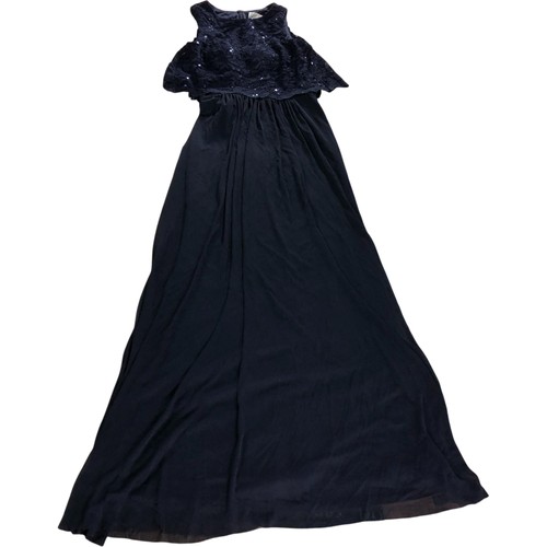 Eliza lace dress - lace, navy