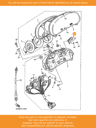 Yamaha digital clock assy - yamaha,