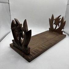 ANTIQUE HAND CARVED BOOK SLIDE