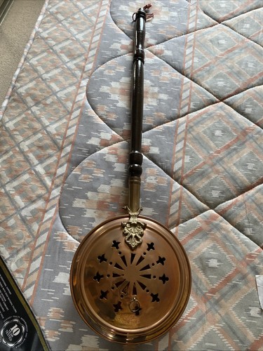 Brass bed warmer - bed, with