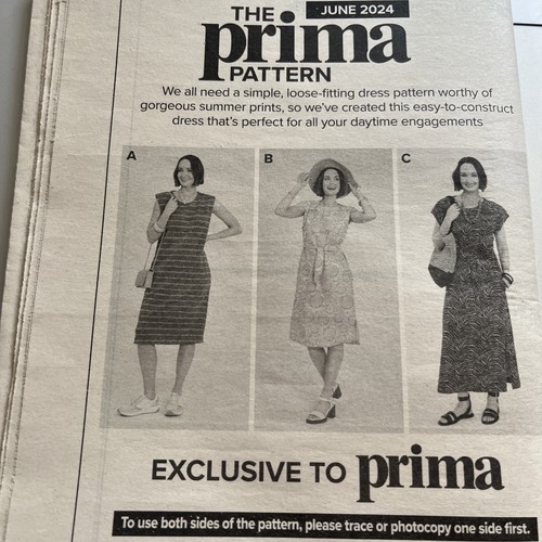 Prima sewing pattern - prima,