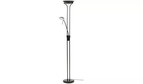 Upright black floor lamp - upright,