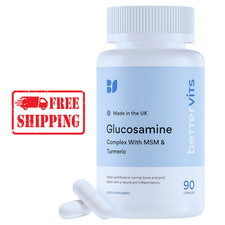 Bettervits Glucosamine Complex With MSM & Turmeric 90 Capsules Free Postage UK