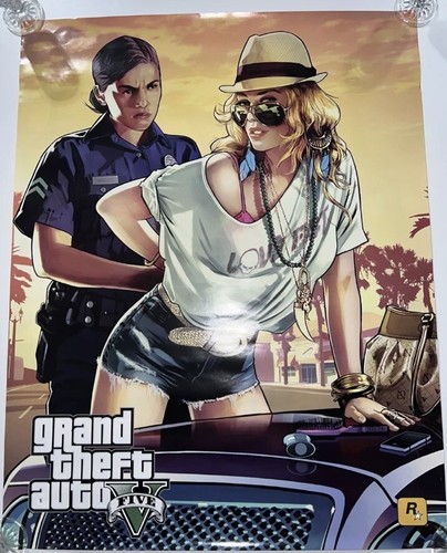 Gta promo poster 2013 sealed - gta,