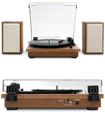 Victrola VM-135 Montauk Oak Turntable Kit All In One Solution Vinyl Record Play