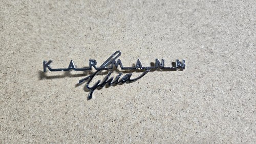 Karmann ghia script emblem - vw,