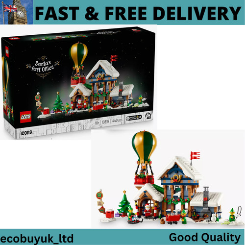 Lego icons santa post - lego, santa's