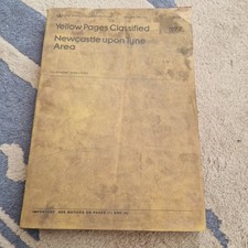 Yellow Pages Newcastle Upon Tyne 1977 Vintage Telephone Directory