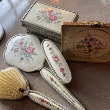 Vintage Hair Brush Mirror